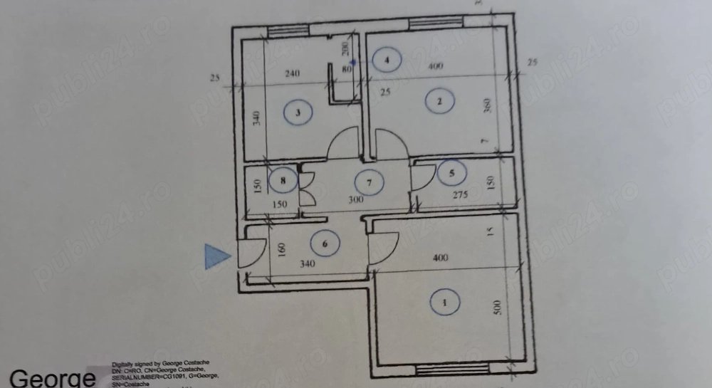 PROPRIETAR – 2 camere Mărgeanului, Sector 5 | 61,6 mp + Balcon | Parter | Centrală proprie | 2 băi